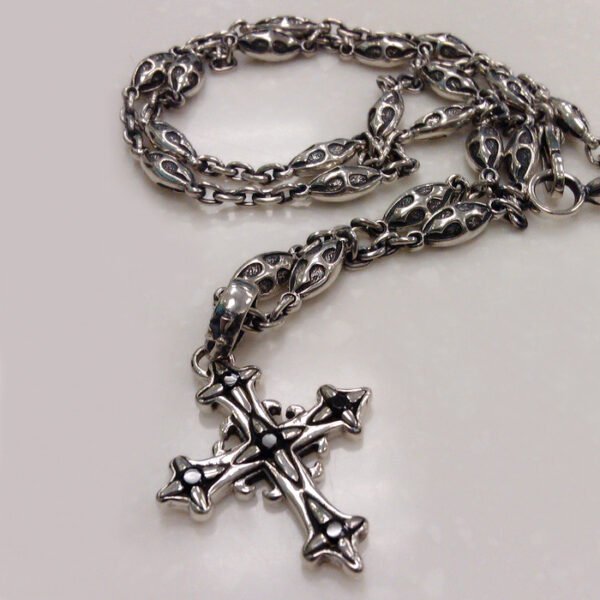 Grace Onyx Cross Pendant - Image 2